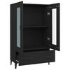 vidaXL Highboard svart 70x31x115 cm konstruert tre