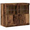 vidaXL LED sideboard Brun 81 x 37 x 66,5 cm Konstruert tre
