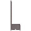vidaXL Plantekasse med espalier brun 40x40x121,5 cm PP