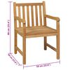 vidaXL 7-delers hagespisesett 140x80 cm heltre teak