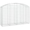 vidaXL Gabionkurv buet 200x50x120/140 cm galvanisert jern