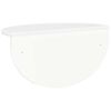 vidaXL Vegghylle H&oslash;yglanset hvit 48 x 24 x 24 cm Konstruert tre
