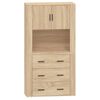 vidaXL Highboard sonoma eik konstruert tre