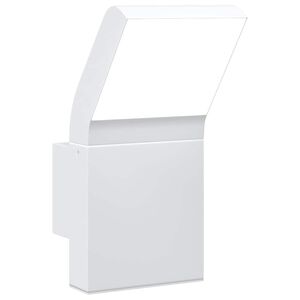 vidaXL Veggmontert LED-utelampe hvit st&oslash;pt aluminium
