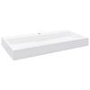 vidaXL Vask 100x46x11 cm mineralst&oslash;pt/marmorst&oslash;pt hvit