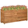 vidaXL H&oslash;ybed 150x40x72 cm resirkulert teak og st&aring;l