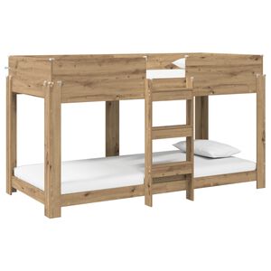 vidaXL K&oslash;yeseng for Barn Artisan Eik 80 x 200 cm Konstruert tre