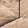 vidaXL Flossteppe med lang luv NAVARRA beige 120x120 cm polyester