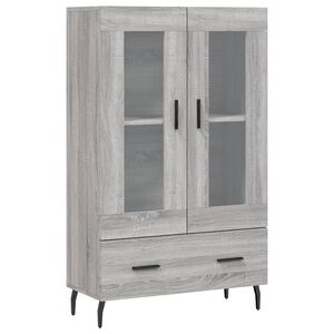 vidaXL Highboard gr&aring; sonoma 69,5x31x115 cm konstruert tre