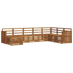 vidaXL Utend&oslash;rs sofa-sett 8 stk. Naturlig