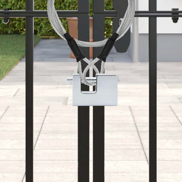 vidaXL Hengel&aring;s 12 pcs s&oslash;lv 7 x 1,9 x 5 cm Jern