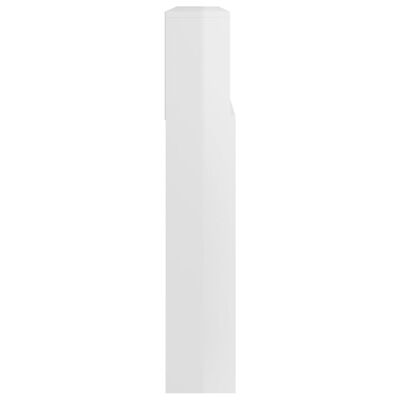vidaXL Sengegavlskap høyglans hvit 220x19x103,5 cm