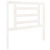 vidaXL Sengegavl hvit 96x4x100 cm heltre furu