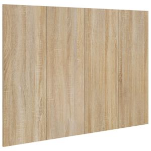 vidaXL Sengegavl sonoma eik 120x1,5x80 cm konstruert tre