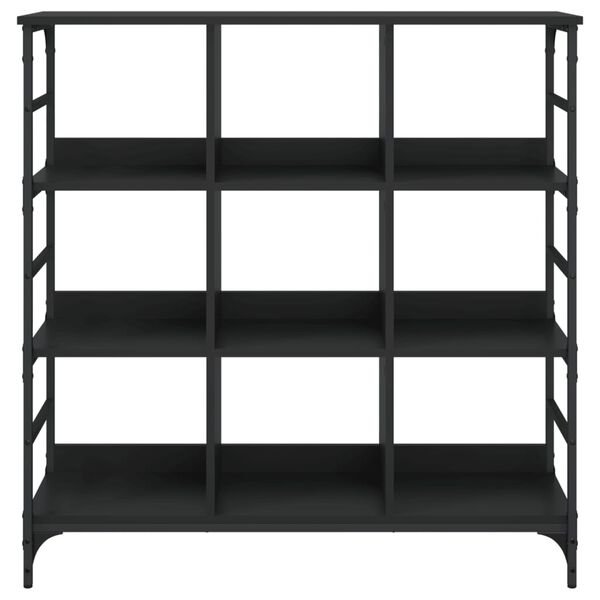 vidaXL Skjenk svart 102x32x103,5 cm konstruert tre