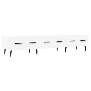 vidaXL TV-benk hvit 150x36x30 cm konstruert tre