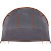 vidaXL Tunneltelt med tak Grå og Oransje 740 x 370 x 220 cm