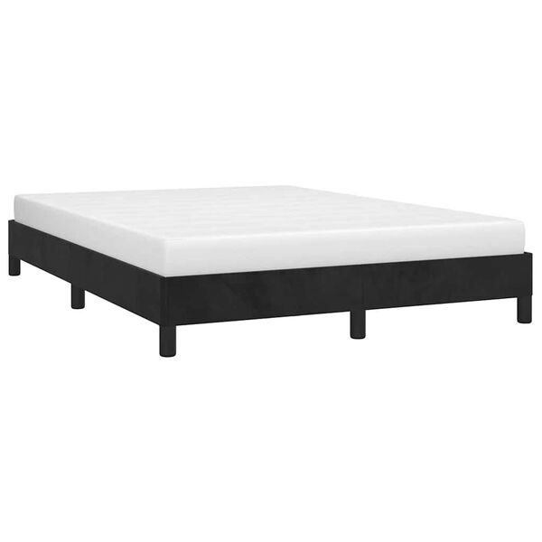 vidaXL Sengeramme uten madrass svart 135x190 cm Double fl&oslash;yel