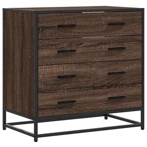 vidaXL Kommode brun eik 70x41x70 cm konstruert tre