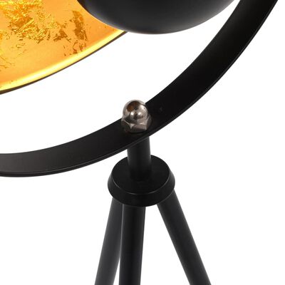 vidaXL Stående lampe E27 svart og gull 31 cm