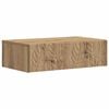 vidaXL Vegghengt Sidebord 59 x 34,5 x 17 cm Konstruert tre Artisan eik