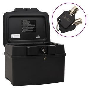 vidaXL Safe svart 44x37x34 cm