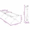 vidaXL Sammenleggbar camping seng gr&oslash;nn 210 x 80 x 46 cm Oxford-stoff