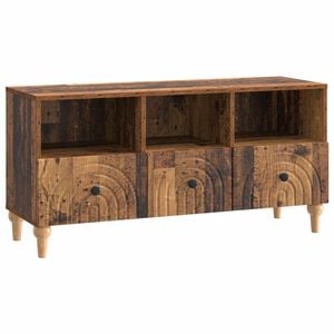 vidaXL TV-skap 102 x 34,5 x 50 cm Gammelt tre Konstruert tre