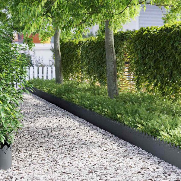 vidaXL Plenkanter 20 pcs Antrasitt 103 x 0,05 x 22 cm St&aring;l