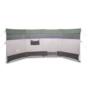 vidaXL Vindskjerm for camping gr&oslash;nn 366x152x152 cm vanntett