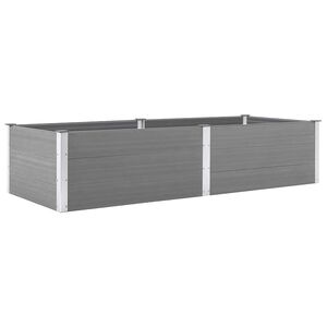 vidaXL H&oslash;ybed 250x100x54 cm WPC gr&aring;