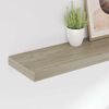 vidaXL Flytende vegghyller 4 stk eik 80x23,5x3,8 cm MDF