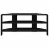 vidaXL Hj&oslash;rneTV-skap Svart 102x40,5x45cm Konstruert tre