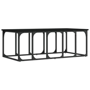 vidaXL Salongbord svart 100x50x35,5 cm konstruert tre