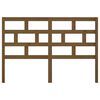 vidaXL Sengegavl honningbrun 141x4x100 cm heltre furu