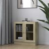 vidaXL Vitrine sonoma eik 82,5x30,5x80 cm konstruert tre