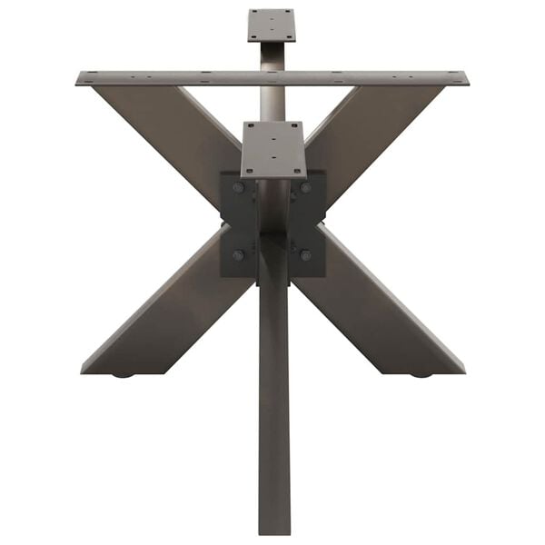 vidaXL Salongbordben edderkoppformet svart 98x58x(42-43) cm st&aring;l