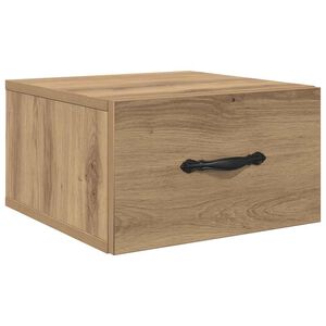 vidaXL Nattbordskap artisan eik 35 x 35 x 20 cm Konstruert tre
