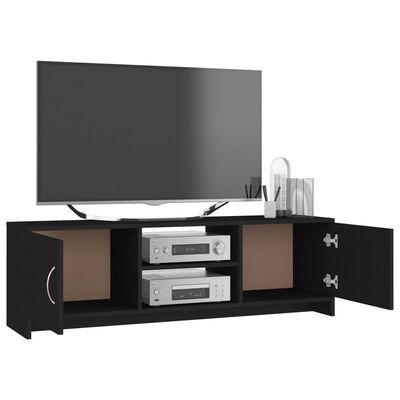 vidaXL TV-benk svart 120x30x37,5 cm sponplate
