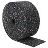 vidaXL Gummigranulat rulle Svart 1000 x 10 x 0,3 cm Gummi