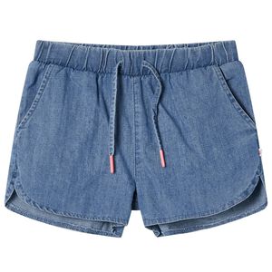 Barneshorts denimblå 128