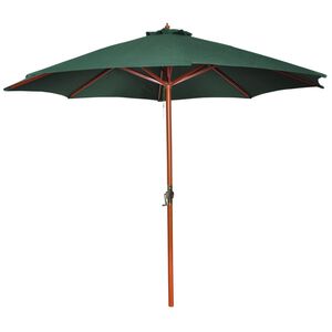 vidaXL Parasoll gr&oslash;nn 258 cm