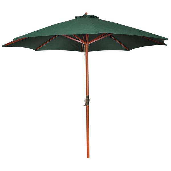 vidaXL Parasoll gr&oslash;nn 258 cm