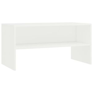 vidaXL TV-benk hvit 80x40x40 cm konstruert tre