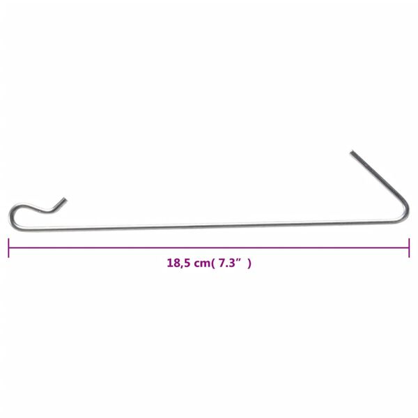 vidaXL Gabionkroker 10 stk stål