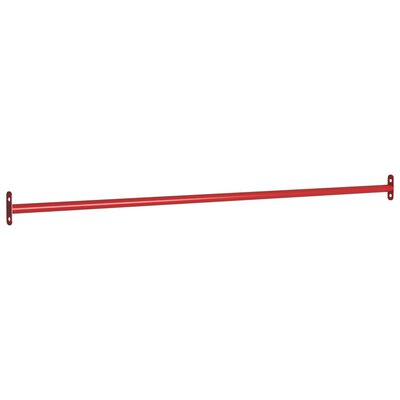 vidaXL Svingstang 125 cm stål rød