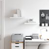 vidaXL Flytende vegghyller 2 stk hvit 50x23x3,8 cm MDF