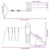vidaXL Utendørs lekesett heltre furu