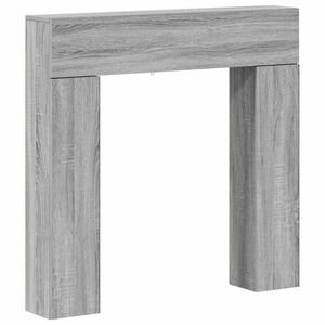 vidaXL Peisramme Gr&aring; Sonoma 102 x 18 x 100,5 cm Konstruert tre