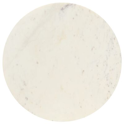 vidaXL Salongbord hvit 60x60x35 cm ekte stein med marmorstruktur